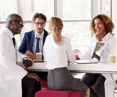 doctors at table